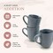 American Atelier Coffee Mug Set of 4, 14 Ounce, Large Handle - Blue